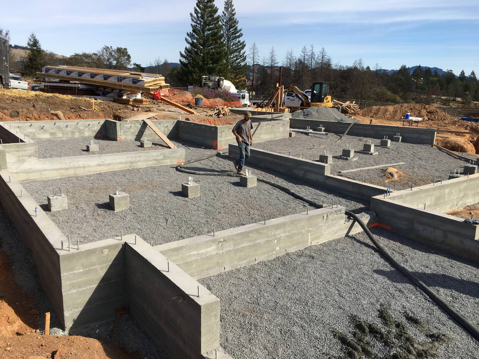 foundation of fountain grove home build